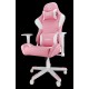 TALIUS Silla Dragonfly gaming blanco/rosa 2D, butterfly, base nylon, ruedas 60mm nylon, gas clase 4, - TAL-DRAGONFLY