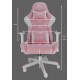 TALIUS Silla Dragonfly gaming blanco/rosa 2D, butterfly, base nylon, ruedas 60mm nylon, gas clase 4, - TAL-DRAGONFLY