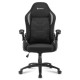 Sharkoon Elbrus 1 Silla para videojuegos universal Asiento acolchado Negro, Gris - 4044951027613