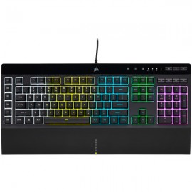 Corsair K55 RGB PRO teclado USB QWERTY Español Negro - ch-9226765-es