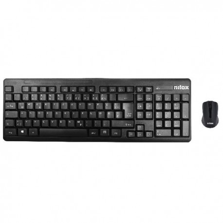 Nilox Combo de ratón más teclado wireless - nxkmwe0001