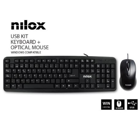 Nilox TECLADO COMPACTO + RATON OPTICO - nxkme000003