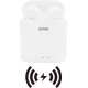 Denver TWQ-40P auricular y casco Auriculares Dentro de oído MicroUSB Bluetooth Blanco