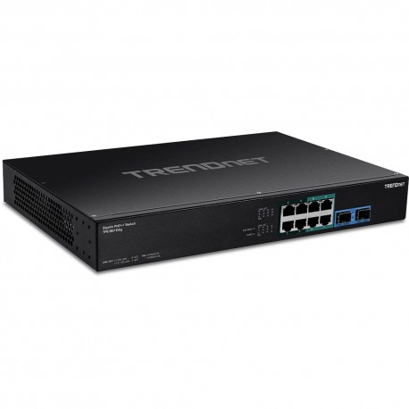 Trendnet TPE-BG102G switch No administrado Gigabit Ethernet (10/100/1000) Energía sobre Ethernet (PoE) 1U Negro