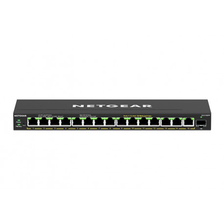 Netgear GS316EPP-100PES switch Gestionado Energía sobre Ethernet (PoE) Negro