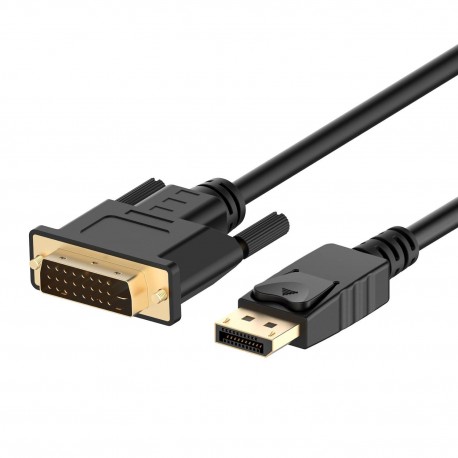 Ewent EC1440 adaptador de cable de vídeo 1 m DisplayPort DVI-D Negro