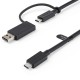 StarTech.com USBCCADP cable USB 1 m USB 3.2 Gen 2 (3.1 Gen 2) USB C Negro