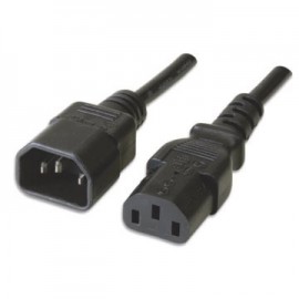 Ewent EW-190200-020-N-P 1.8m C14 acoplador C13 acoplador Negro cable de transmisión