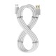 Celly USBMICROMAGWH cable USB 1 m USB 2.0 USB A Micro-USB B Blanco