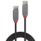 Lindy 36704 cable USB 3 m USB 2.0 USB A Negro, Gris