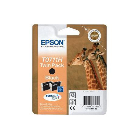 Epson Doble juego de cartuchos T0711H negro C13T07114H10