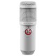 Mars Gaming MMICXW Micrófono Estudio Profesional LED Mute USB Blanco