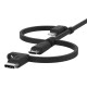 Belkin BOOST CHARGE Universal-Kabel cable USB 1 m USB A USB C/Micro-USB B/Lightning Negro - cac001bt1mbk