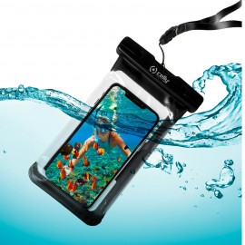 Celly SPLASHBAG UP TO 6.5 BK funda para teléfono móvil 16,5 cm (6.5'') Funda de protección Negro - splashbag20bk