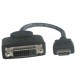 Lindy 41227 adaptador de cable de vídeo 0,2 m DVI-D HDMI Negro