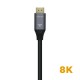 AISENS Cable HDMI V2.1 Ultra Alta Velocidad / HEC 8k@60Hz 48Gbps, A/M-A/M, Gris/Negro, 3.0m - A150-0429