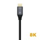 AISENS Cable HDMI V2.1 Ultra Alta Velocidad / HEC 8k@60Hz 48Gbps, A/M-A/M, Gris/Negro, 3.0m - A150-0429