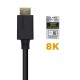 AISENS Cable HDMI V2.1 Ultra Alta Velocidad / HEC 8k@60Hz 48Gbps, A/M-A/M, Negro, 3.0m - A150-0424