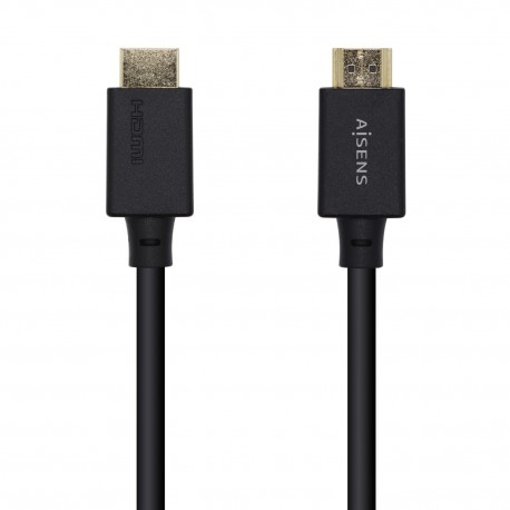 AISENS Cable HDMI V2.1 Ultra Alta Velocidad / HEC 8k@60Hz 48Gbps, A/M-A/M, Negro, 1.0m - A150-0421