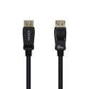 AISENS Cable Displayport Certificado V1.4 8k@60hz, DP/M-DP/M, Negro, 3.0m - A149-0433