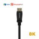 AISENS Cable Displayport Certificado V1.4 8k@60hz, DP/M-DP/M, Negro, 2.0m - A149-0432