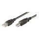 Ewent EW-UAB-050 5m USB A USB B Macho Macho Negro cable USB