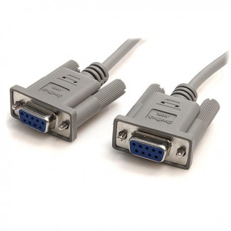 Cable SERIE RS232 2x Hembra Nulo de Serie Cruzado 3m Null Modem DB9