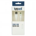 iggual IGG316931 cable USB 1 m USB 2.0 USB A Micro-USB A Blanco