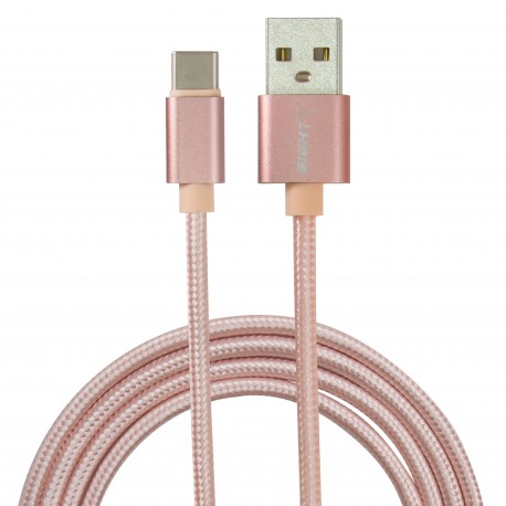 Eightt ECT-4P cable USB 1 m USB 2.0 USB C USB A Rosa