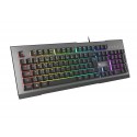 GENESIS Rhod 500 RGB teclado USB QWERTY Portugués Negro, Plata - nkg-1622