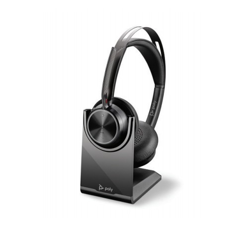 POLY Voyager Focus 2 UC Auriculares Diadema USB Tipo C Bluetooth Base de carga Negro - 214433-02