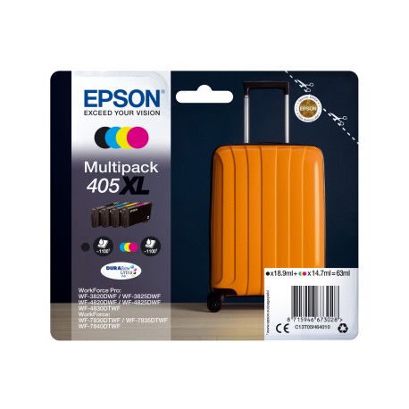 Epson 405XL 4 pieza(s) Original Negro, Cian, Magenta, Amarillo c13t05h64020