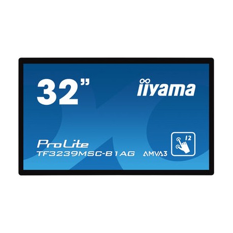 iiyama ProLite TF3239MSC-B1AG monitor pantalla táctil 80 cm (31.5'') 1920 x 1080 Pixeles Multi-touch Multi-usuario Negro