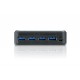 Aten US234 USB 3.0 (3.1 Gen 1) Type-B 5000Mbit/s Negro nodo concentrador