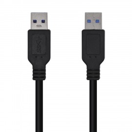 AISENS Cable USB 3.0, Tipo A/M-A/M, Negro, 3.0m - A105-0448