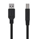 AISENS Cable USB 3.0 Impresora Tipo A/M-B/M, Negro, 3.0m - A105-0445