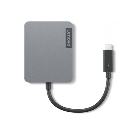 Lenovo 4X91A30366 hub de interfaz USB 2.0 Type-C Gris