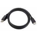 Gembird DisplayPort - HDMI, 3m DisplayPort HDMI A Negro adaptador de cable - CC-DP-HDMI-3M