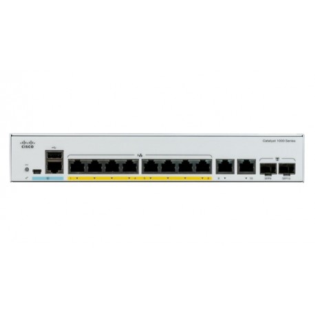 Cisco Catalyst C1000-8P-E-2G-L switch Gestionado L2 Gigabit Ethernet (10/100/1000) Gris Energía sobre Ethernet (PoE)