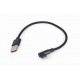 Gembird CC-USB2-AMLML-0.2M cable USB 0,2 m USB 2.0 USB A Micro-USB B/Lightning Negro