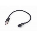 Gembird CC-USB2-AMLML-0.2M cable USB 0,2 m USB 2.0 USB A Micro-USB B/Lightning Negro