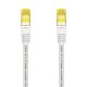 AISENS Cable De Red Latiguillo RJ45 LSZH Cat.7 600 MHz S/FTP PIMF AWG26, Blanco, 2.0 m - A146-0491