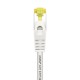 AISENS Cable De Red Latiguillo RJ45 LSZH Cat.7 600 MHz S/FTP PIMF AWG26, Blanco, 2.0 m - A146-0491