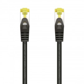 AISENS Cable De Red Latiguillo RJ45 LSZH Cat.7 600 MHz S/FTP PIMF AWG26, Negro, 2.0 m - A146-0487