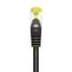 AISENS Cable De Red Latiguillo RJ45 LSZH Cat.7 600 MHz S/FTP PIMF AWG26, Negro, 2.0 m - A146-0487