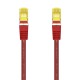 AISENS Cable De Red Latiguillo RJ45 LSZH Cat.7 600 MHz S/FTP PIMF AWG26, Rojo, 2.0 m - A146-0471