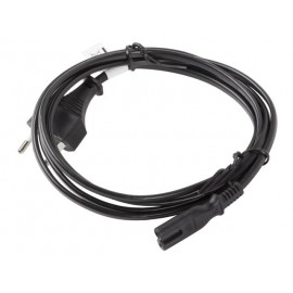 Lanberg CA-C7CA-11CC-0030-BK cable de transmisión Negro 3 m CEE7/16 C7 acoplador