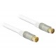 DeLOCK 5m RG-6/U 5m IEC IEC Blanco cable coaxial - 89414