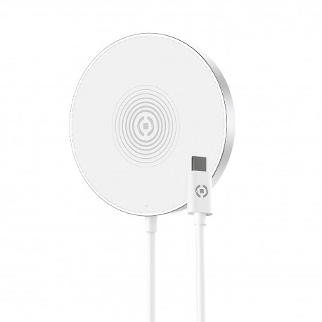 Celly MAGCHARGE cargador de dispositivo móvil Plata, Blanco Interior