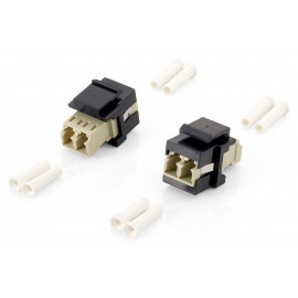 Equip 125570 adaptador de fibra óptica LC/LC 8 pieza(s) Beige, Negro - 4015867170786